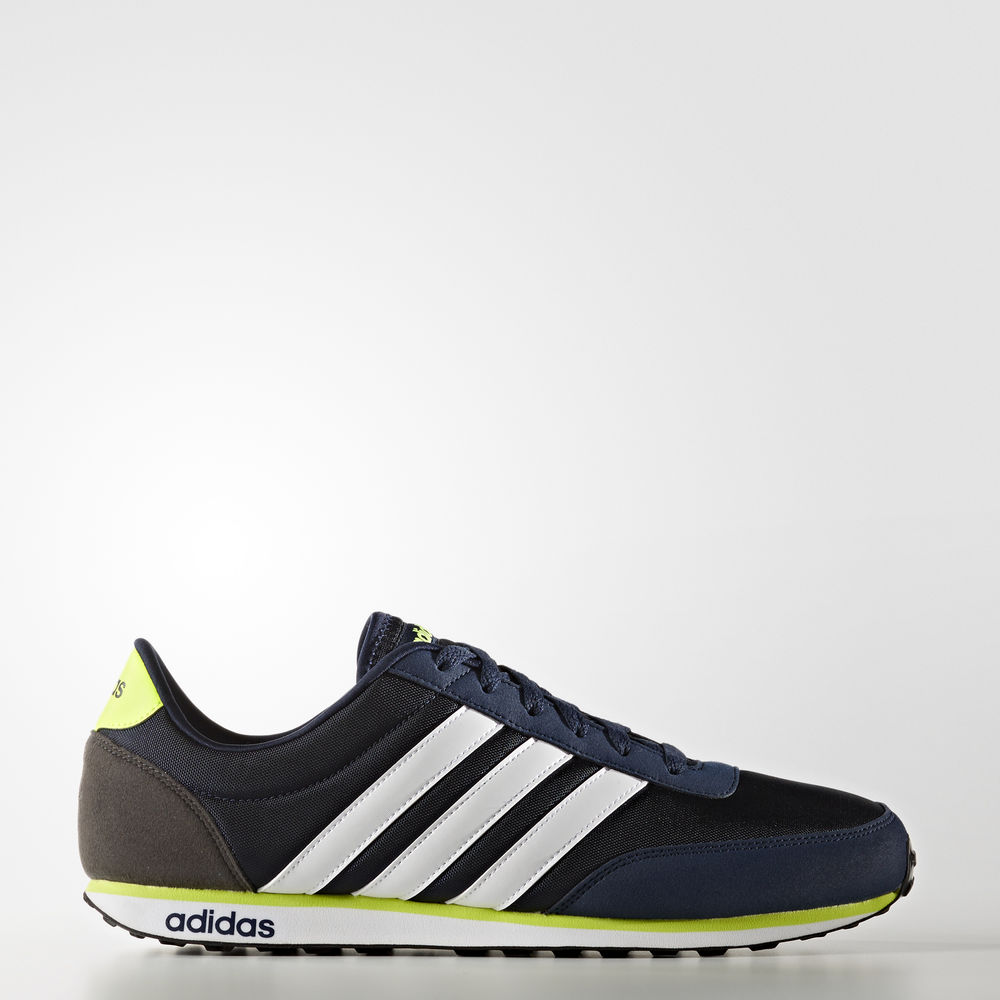 Adidas V Racer - παπουτσια για τρεξιμο ανδρικα - Σκουρο Μπλε/Ασπρα/Κίτρινα,Μέγεθος: EU 36 – 54 2/3 (